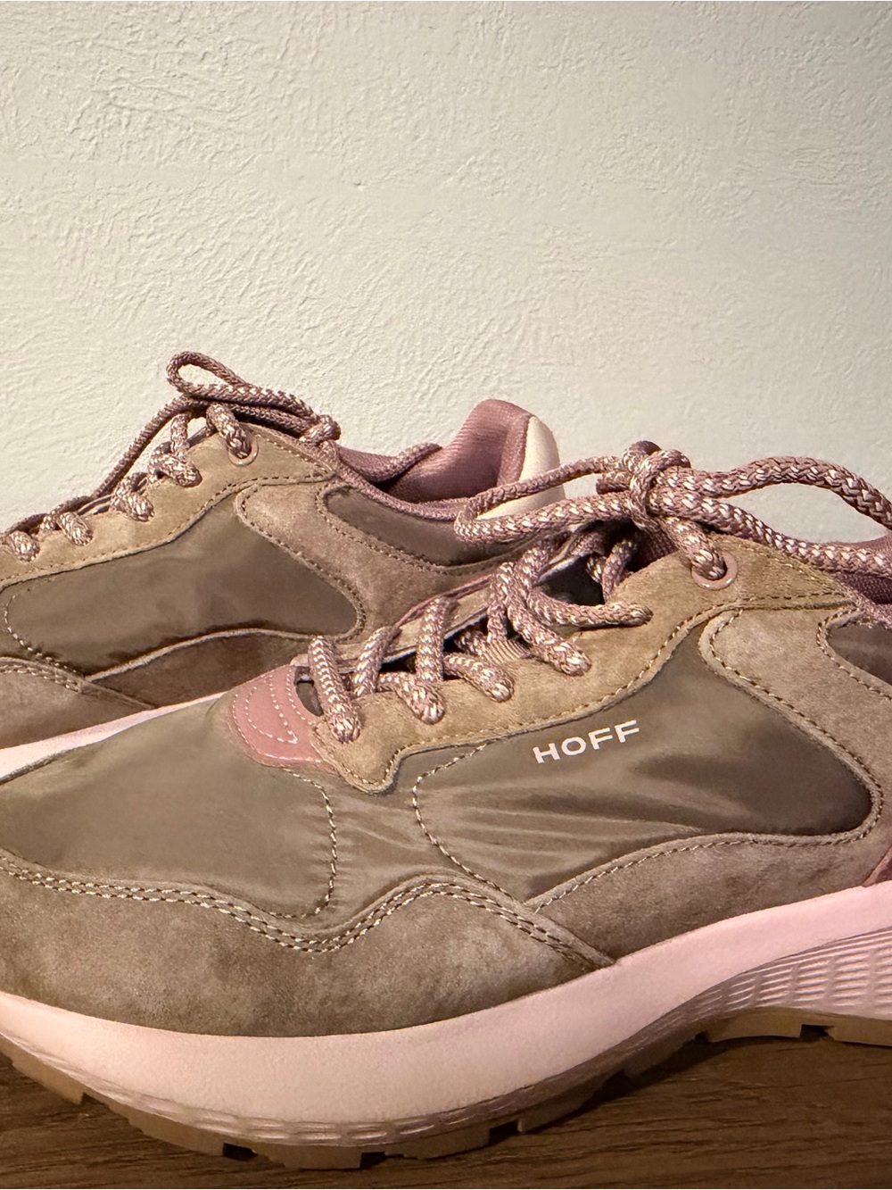 HOFF Women's Pink Taupe Athletic Sneakers – Cushioned Everyday Trainer